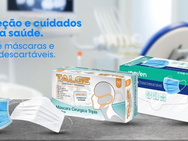 Proteção e cuidados com a saúde: uso de máscaras e luvas descartáveis.